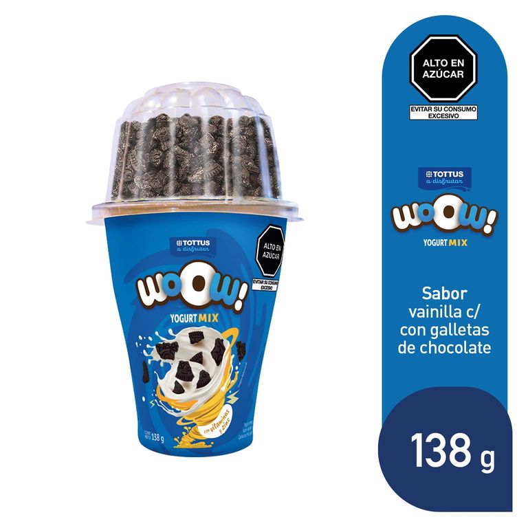 Yogurt Mix Tottus Vainilla Galletas Black Envase 138 g