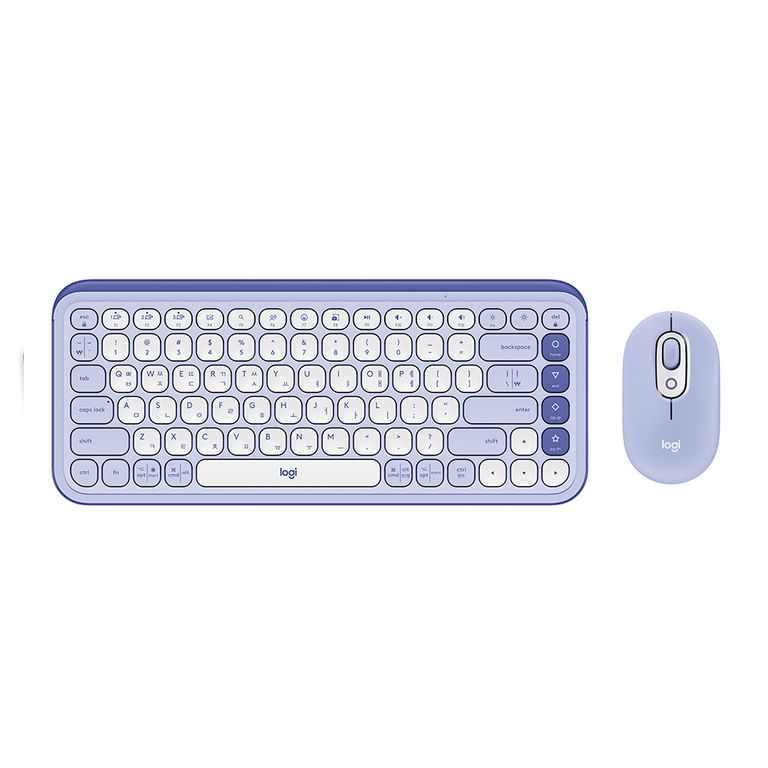 Teclado Logitech + Mouse Pop Icon Bt Lila