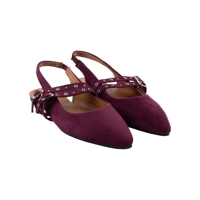 Ballerina Doble Correa Mujer Redwood