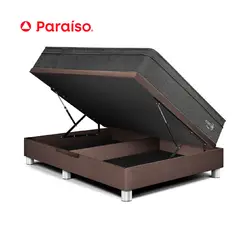 PARAISO - Cama Boxet Pocket Star Queen Choco