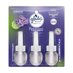 GLADE - Ambientador en Aceite Glade Lavanda Pack 3 Envases 21 mL