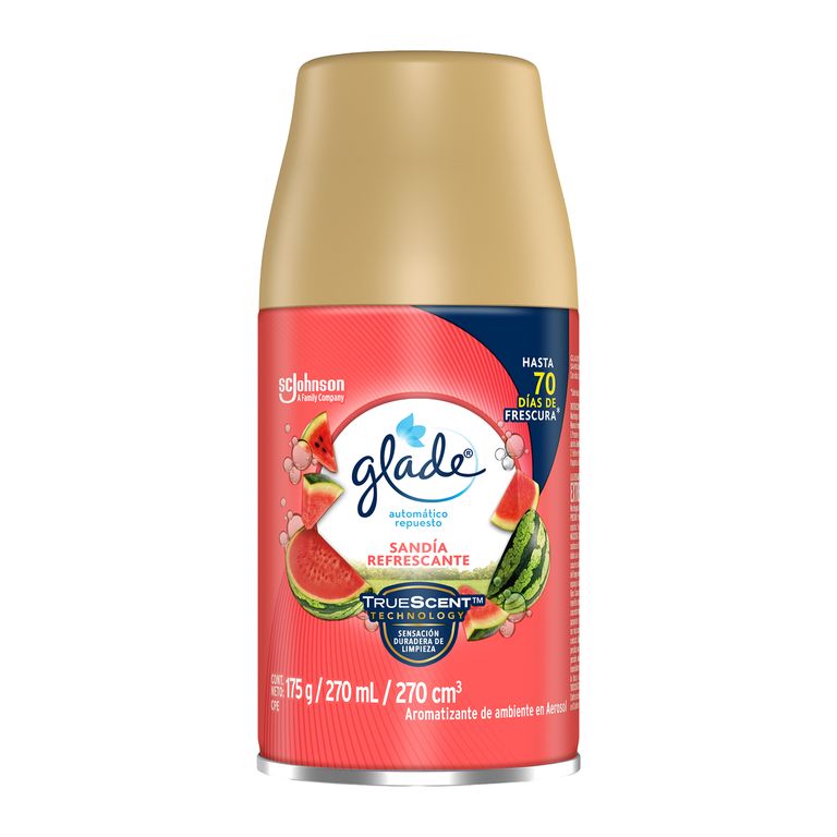 Repuesto Aromatizador Glade Sandía Envase 270 mL