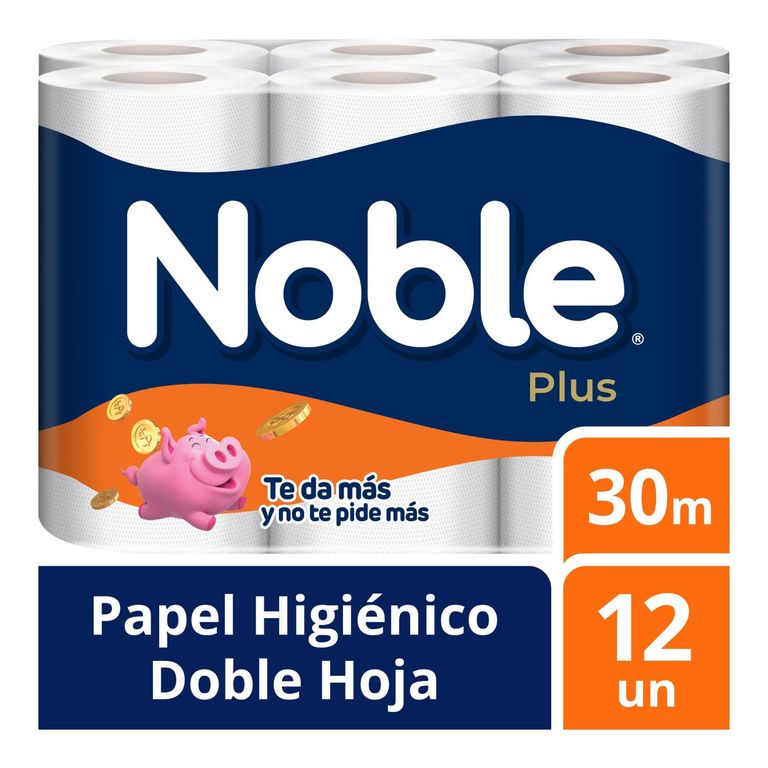 Papel Higiénico Noble Plus Empaque 12 Und