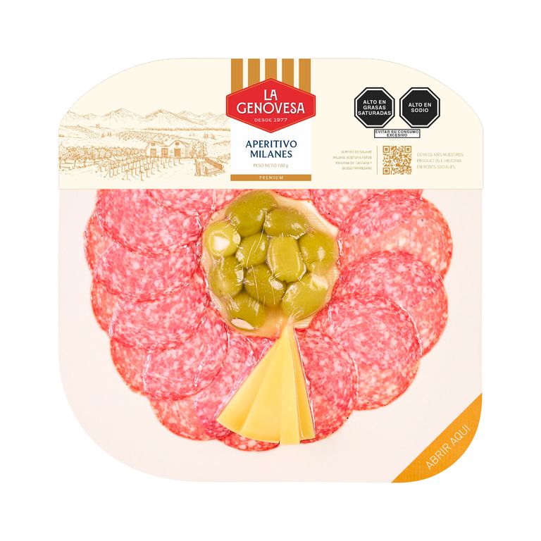 Aperitivo Milanes Skin La Genovesa Empaque 180 g