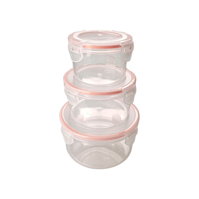 Set Contenedor 3 Piezas Surtidos 350mL+ 650mL + 1100mL