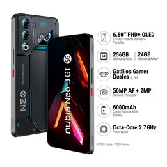 Zte - Smartphone Zte Nubia Neo 3Gt 5G 12+256Gb Gris