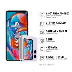 ZTE - Smartphone Zte Nubia Flp 2 5G 12+512Gb Lila