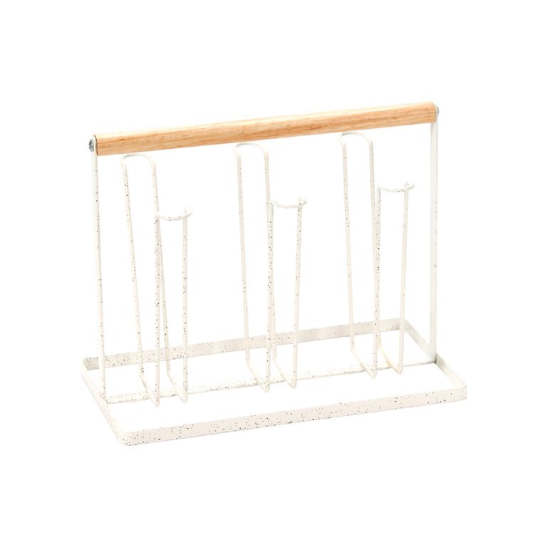 Porta Vasos Cromado Beige 24X13X19