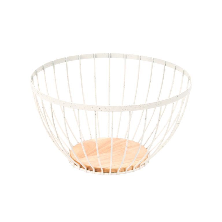 Frutero Cromado Beige 27X15