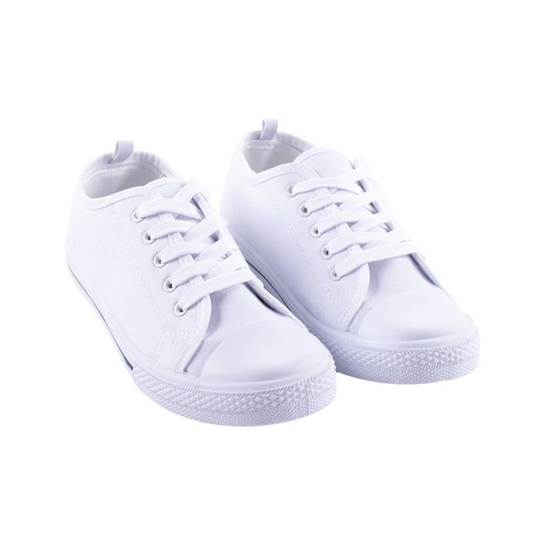 Zapatilla Escolar Lona Punta Redwood