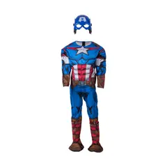 MARVEL - Disfraz Marvel Capitán América Talla 4
