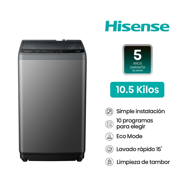Hisense Wm Carga Sup 10.5K