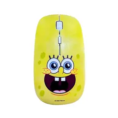 NICKELODEON - Mouse Inalámbrico Amarillo Bob Esponja