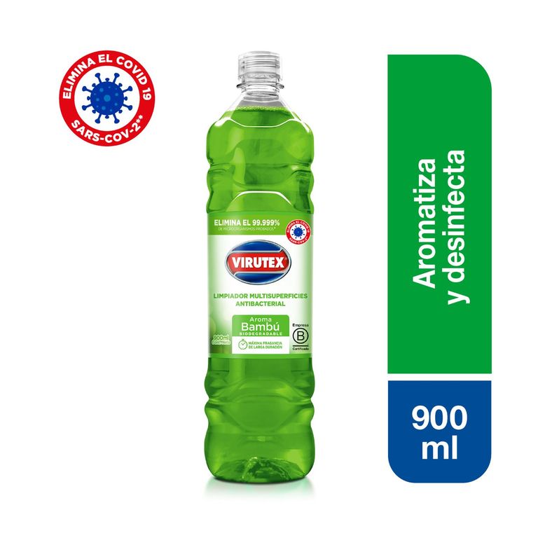 Limpiador Multisuperficies Virutex Bambú Botella 900 mL