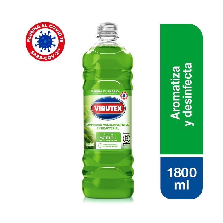 Limpiador Multisuperficies Virutex Bambú Botella 1.8 L