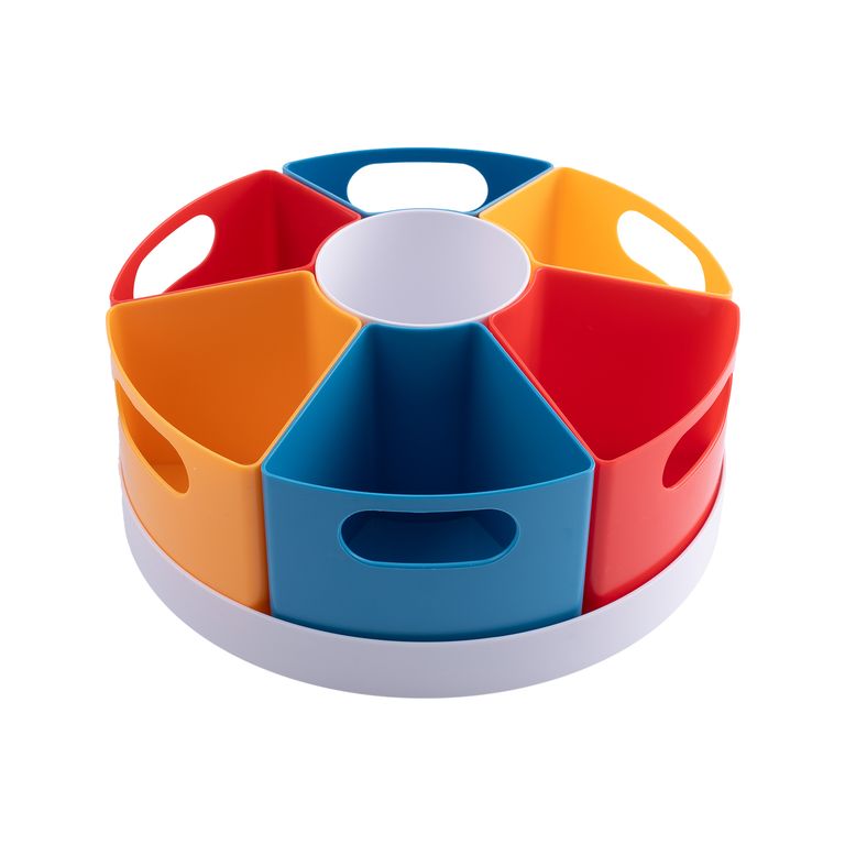 Caja Organizadora Casa Joven Rotativa Multifuncional en Colores