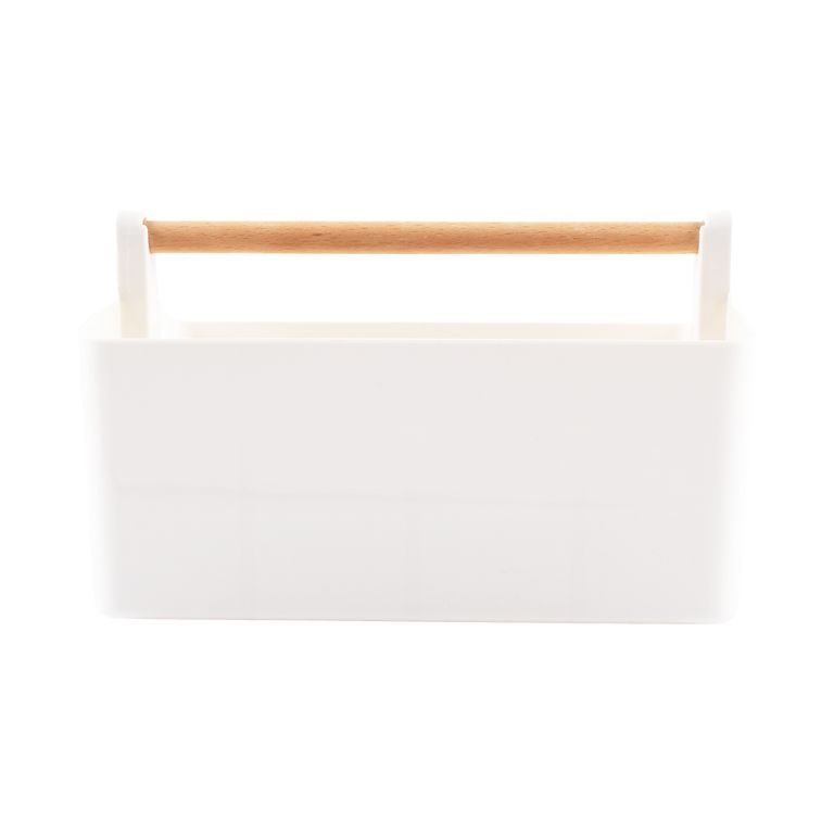 Caja Organizadora Casa Joven Aza Madera 8 Divisiones Blanca