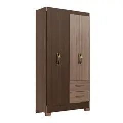 PRECIO UNO - ROPERO 4 PUERTAS 2 CAJON RP1423 CAST NOG