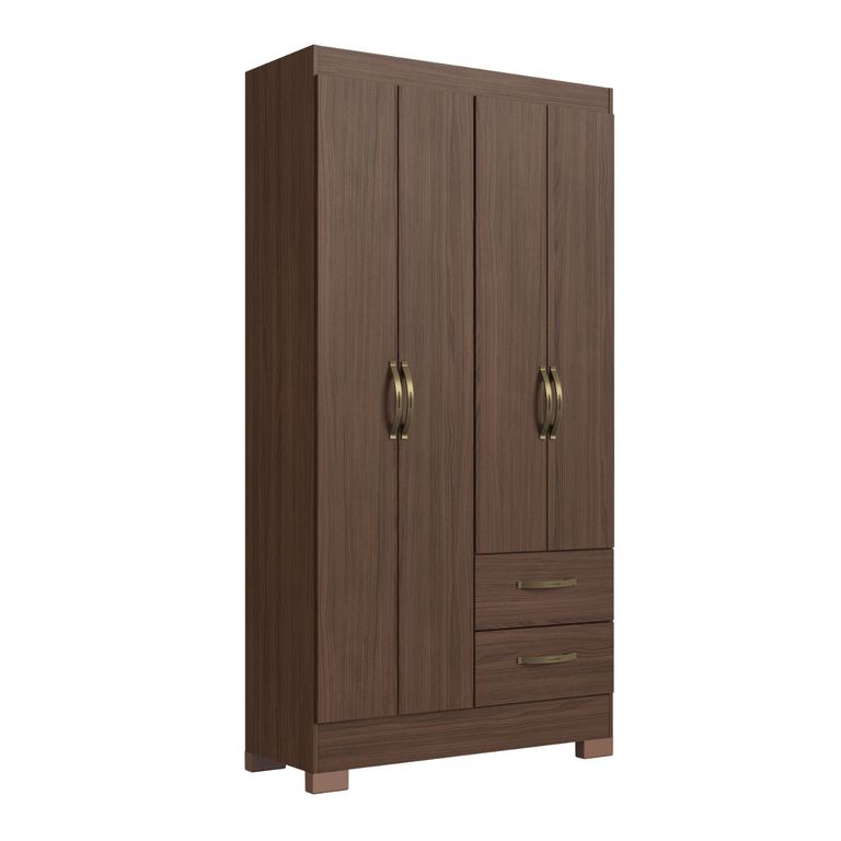 ROPERO 4 PUERTAS 2 CAJONES RP1423