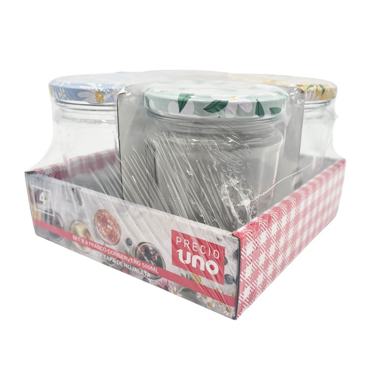 Set x 4 Frascos Conserveros 500mL