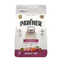 PAWNER - Alimento para Gatos Adultos Pawner Pollo y Salmón Bolsa 8 Kg