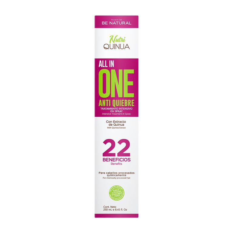 Loción Capilar Be Natural All In One Nutriquinua Envase 250 mL