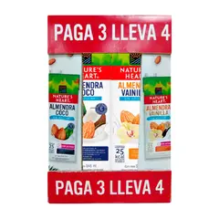 NATURES HEART - Bebida Vegetal Natures Heart Pack 4 Cajas 946 mL