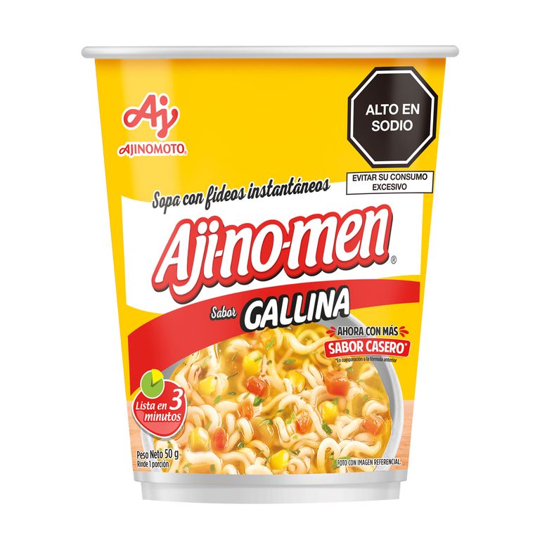 Sopa Instantánea Ajimonen Vaso Gallina Envase 50 g