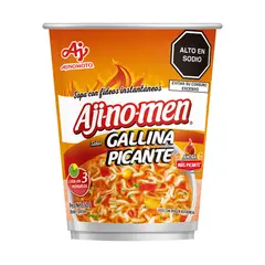 AJINOMEN - Sopa Instantánea Ajimonen Vaso Gallina Picante Envase 50 g