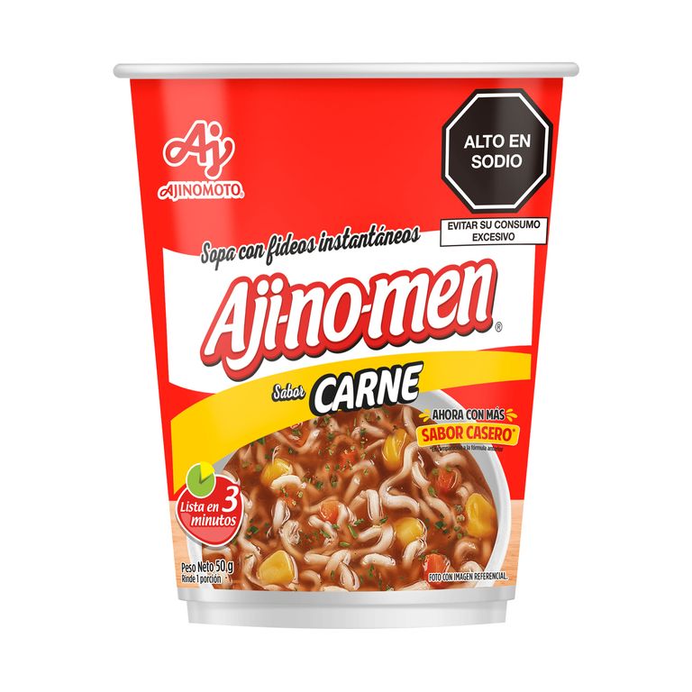 Sopa Instantánea Ajimonen Vaso Carne Envase 50 g