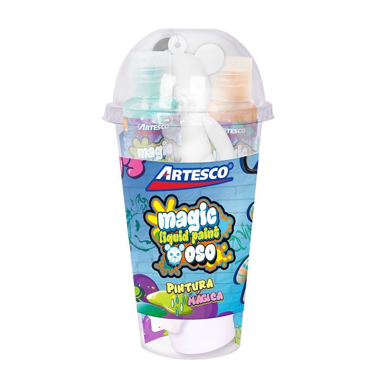 Pack Artesco Diy Pintura Liquida Magica Oso
