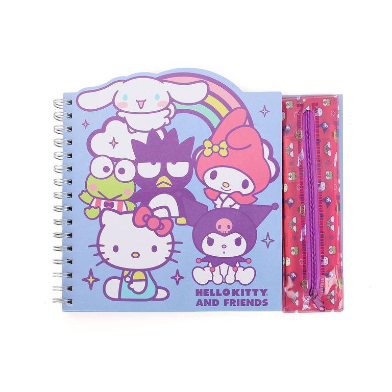 Set Artesco Colorear Anillada Hello Kitty + Plum X6Un