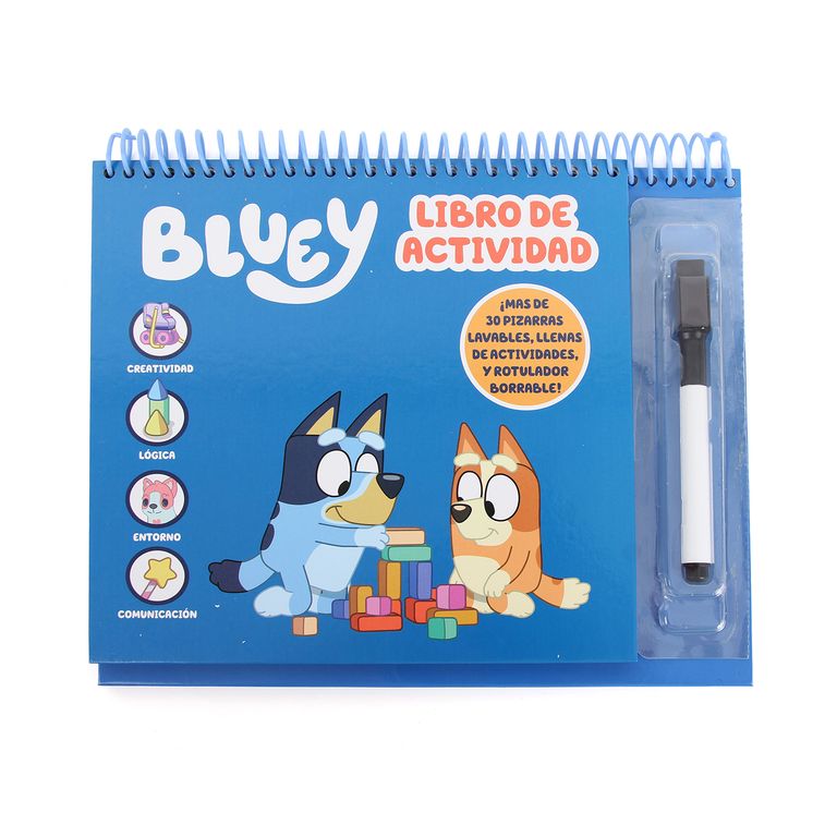 Libro Actividad Artesco Bluey + Plumon