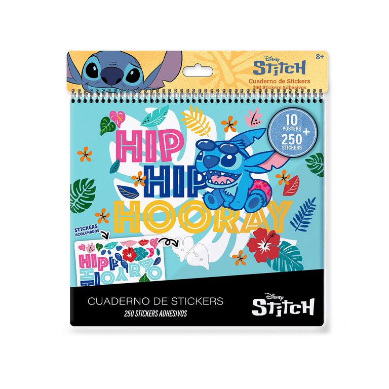 CUADERNO STICKERS STITCH X250HJ