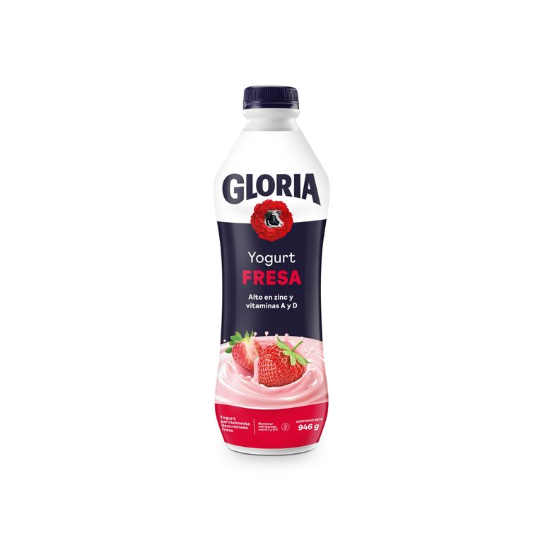 Yogurt Gloria Fresa Botella 946 g