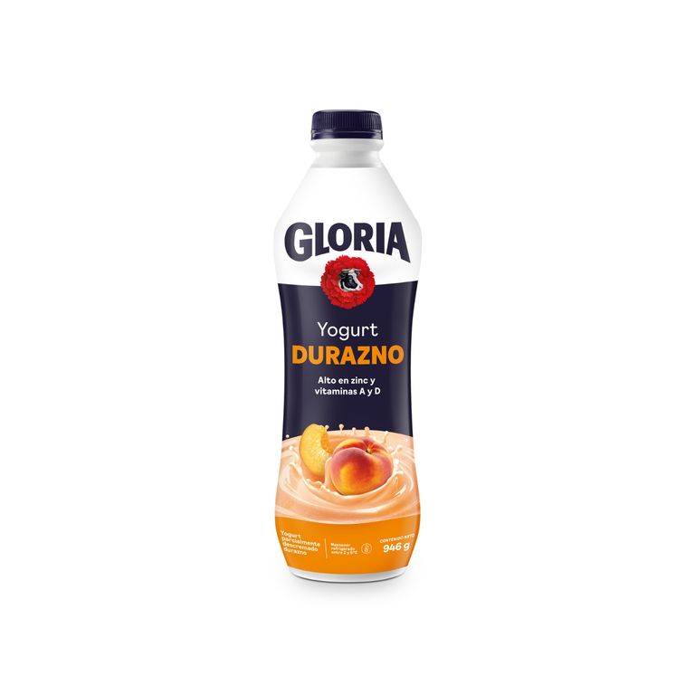 Yogurt Gloria Durazno Botella 946 g