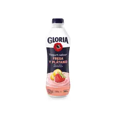 GLORIA - Yogurt Gloria Fresa Plátano Botella 946 g