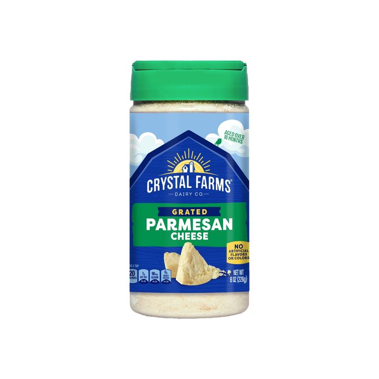 Queso Parmesano Rallado Crystal Farms Envase 226 g