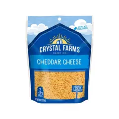 CRYSTAL FARMS - Queso Cheddar Rallado Crystal Farms Doypack 226 g