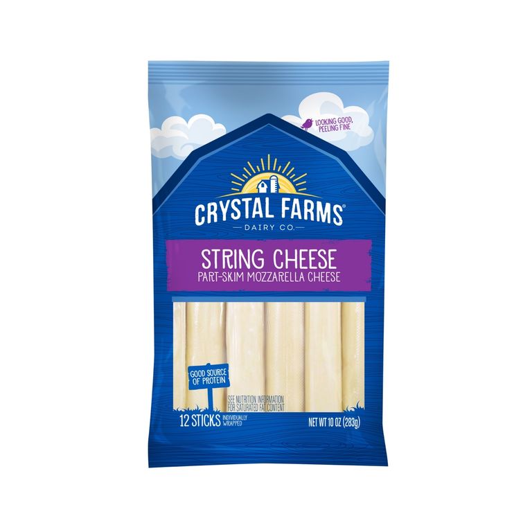 Queso Mozarella en Láminas Crystal Farms Empaque 283 g