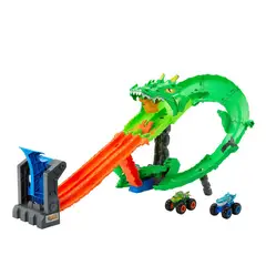 HOT WHEELS - Hot Wheels Monster Trucks Sharks vs Dinos Dragon Destruction