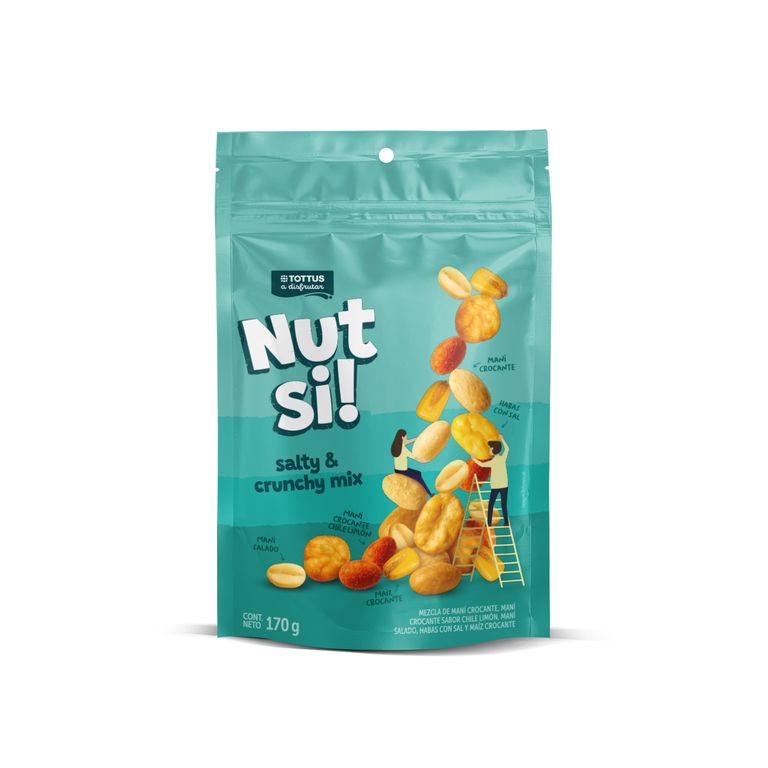 Salty and Crunchy Mix Nutsi! Tottus Doypack 170 g