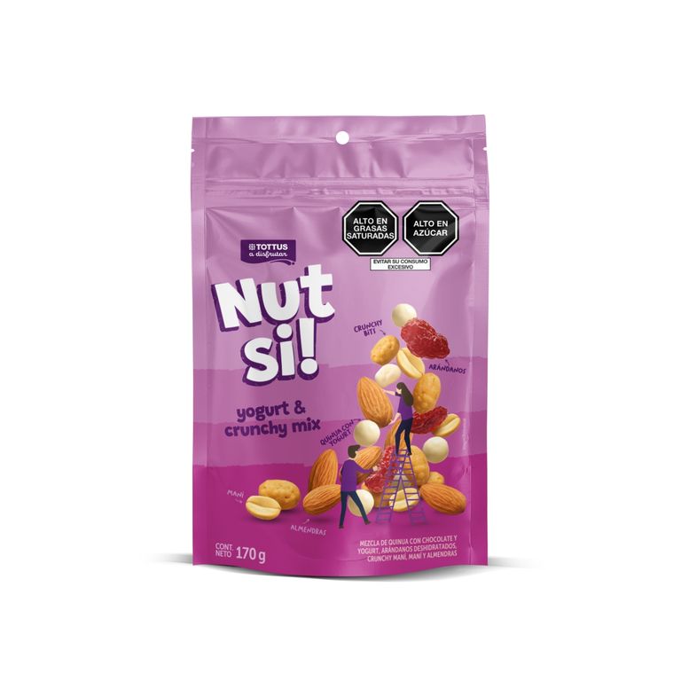 Yogurt and Crunchy Mix Nutsi! Tottus Doypack 170 g