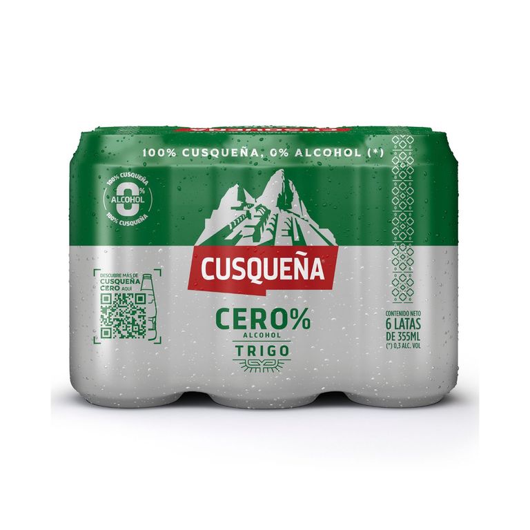 Cerveza Cusqueña Cero Trigo Sixpack Lata 355 mL