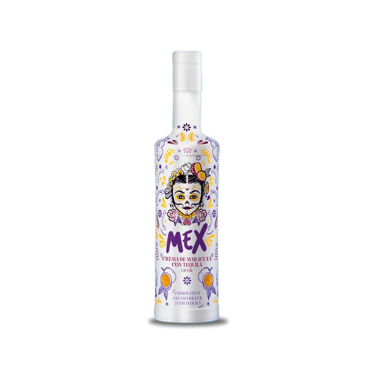 Licor de Crema Mex Maracuyá con Tequila Botella 700 mL