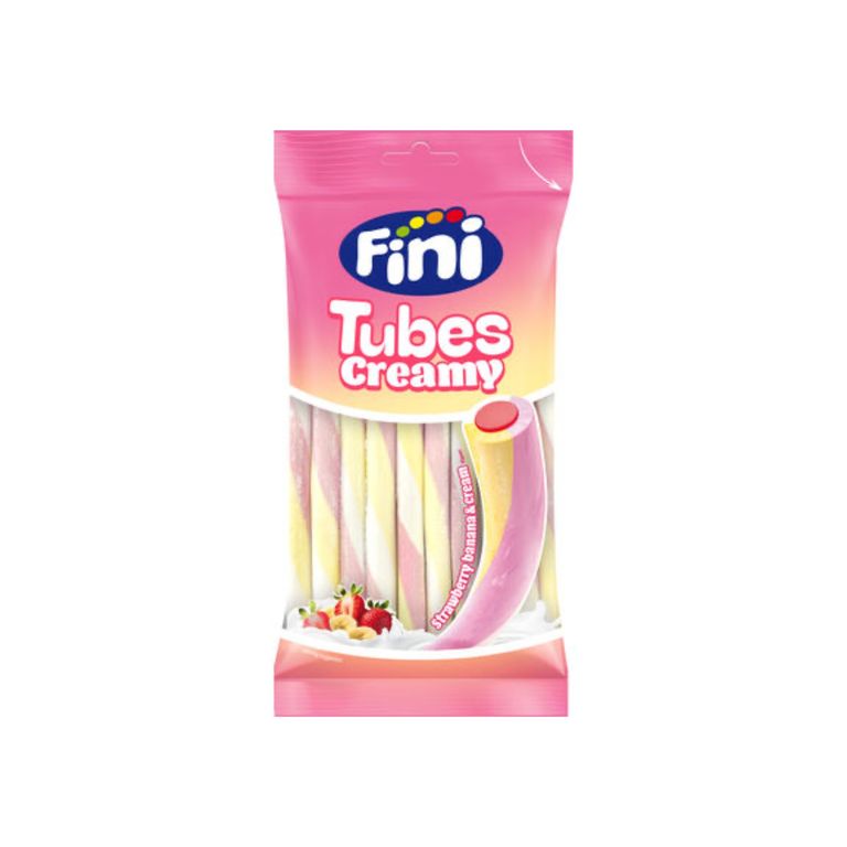 Gomitas Fini Tubes Creamy Yogurt Fresa Bolsa 80 g