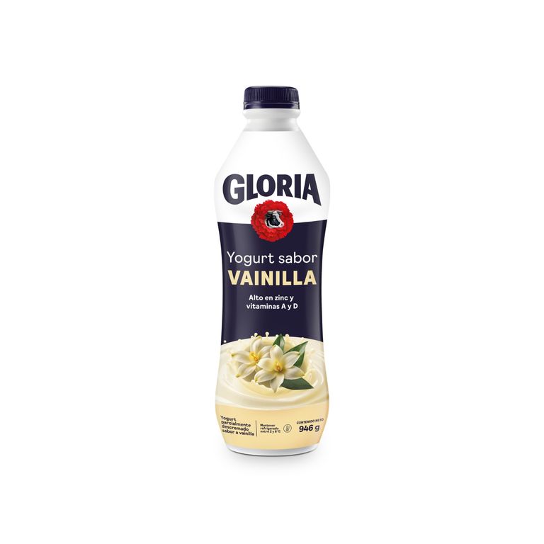 Yogurt Gloria Vainilla Botella 946 g
