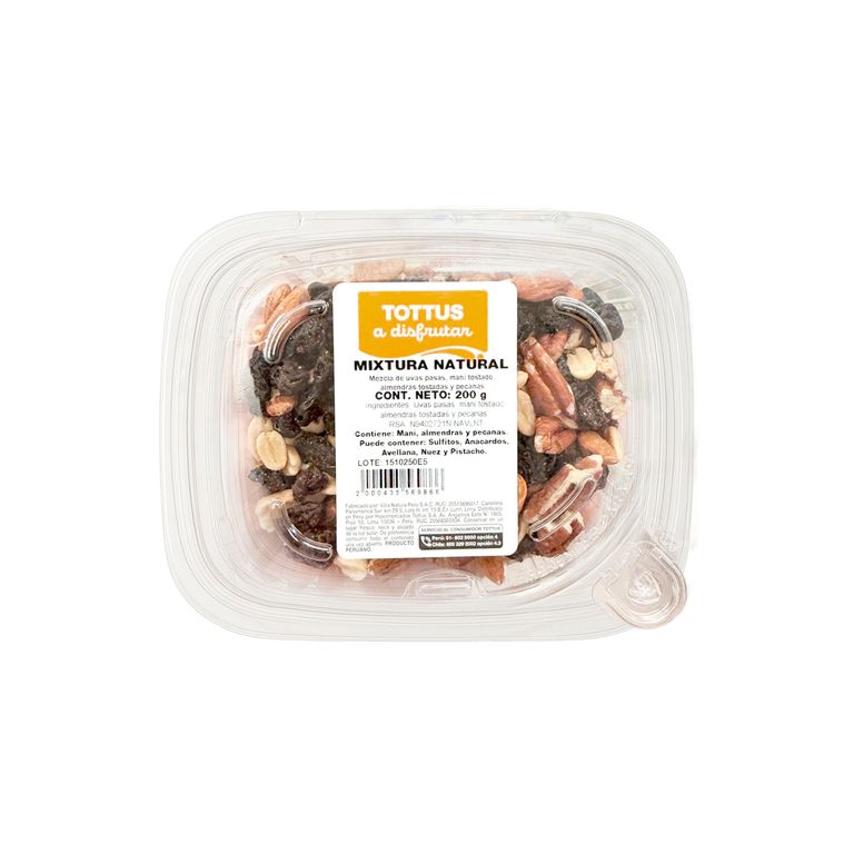 Mixtura Natural Tottus Envase 200 g