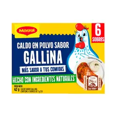 MAGGI - Caldo en Polvo Maggi Sabor Gallina Caja 6 Und