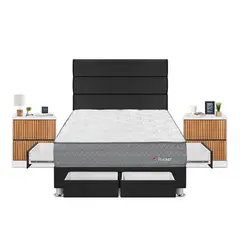 FORLI - Dormitorio Pocket 2Plz Gris+Vel Roma